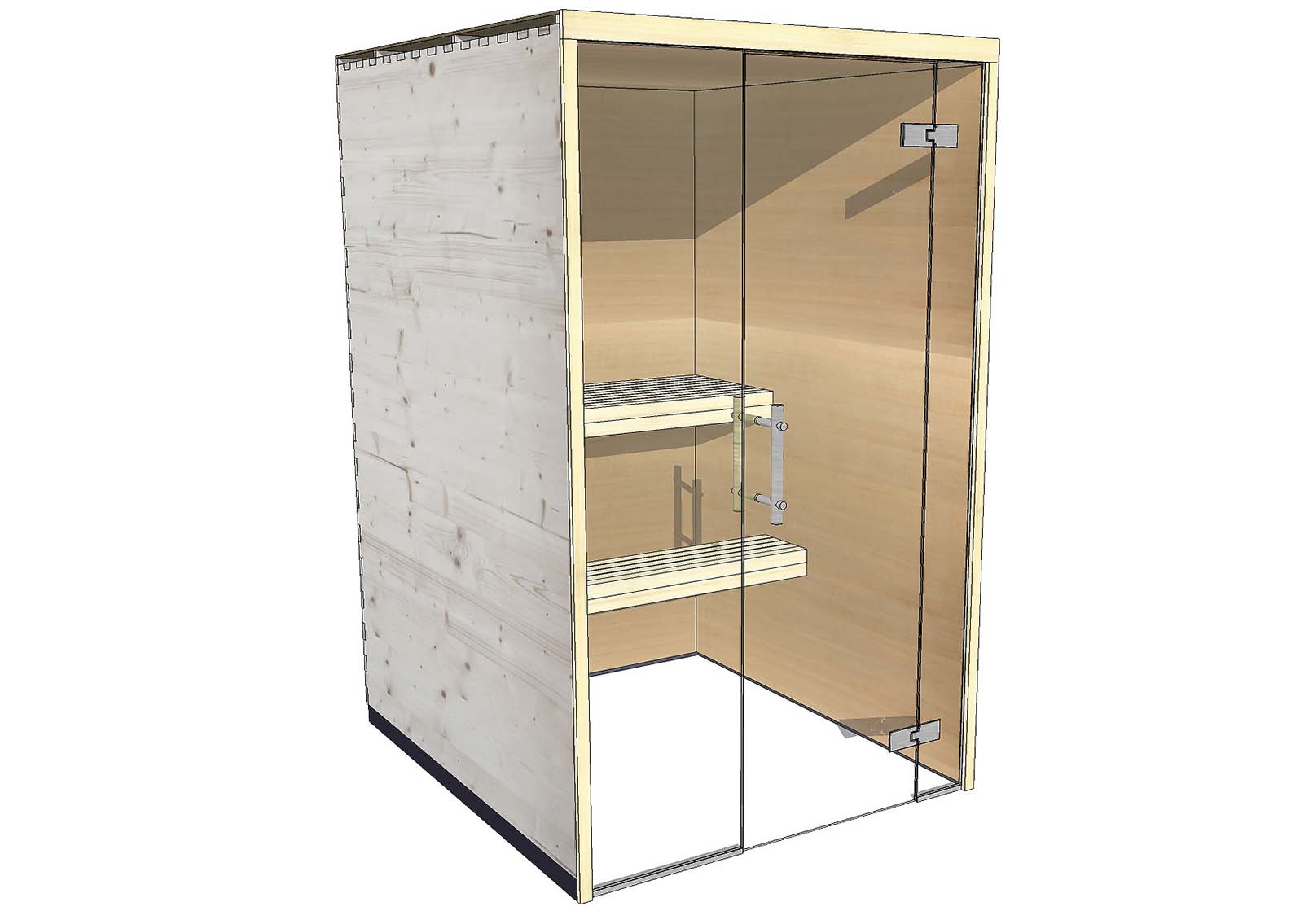 Sauna Hemlock-S2-Nische Sauna Hemlock-S2-Nische