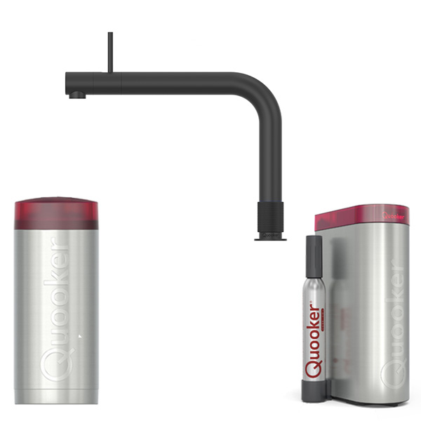 QUOOKER Wasserhahn Front mit COMBI+ und CUBE 