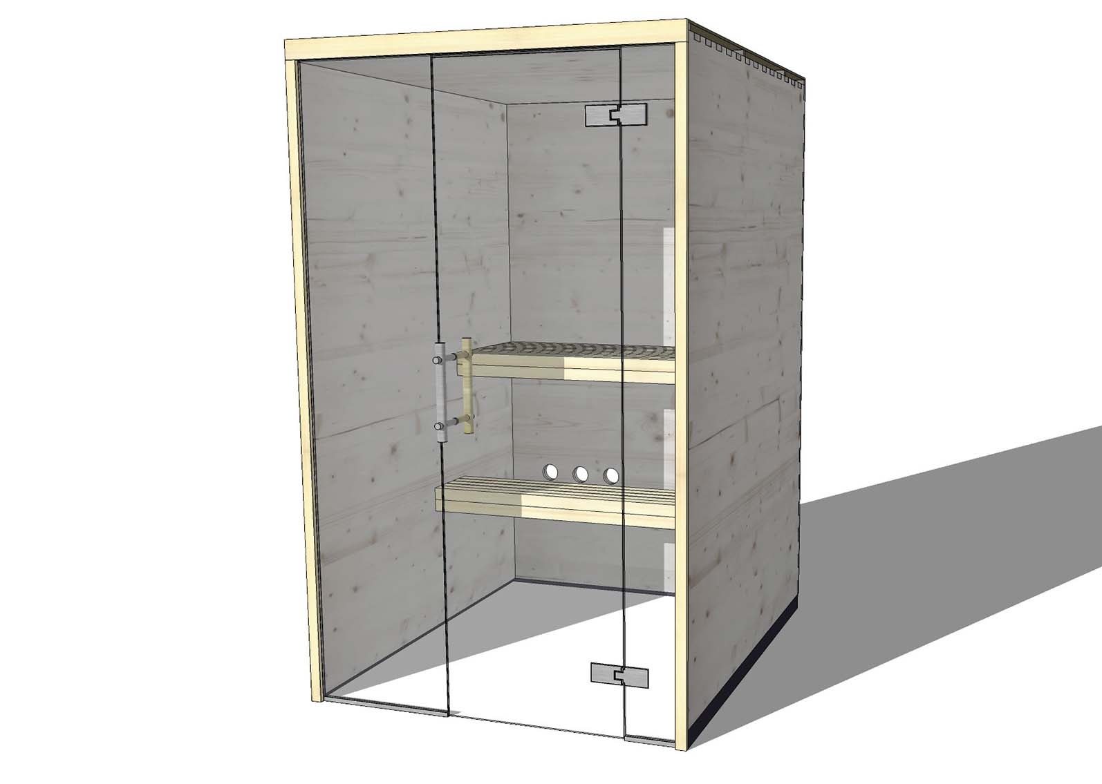 Sauna Fichte-S4-Nische